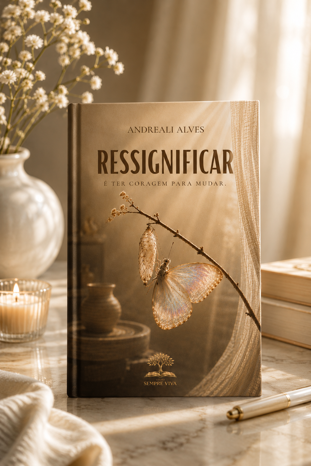 Capa do livro Ressignificar, de Andreali Alves